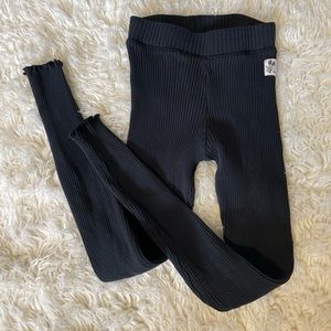 Ribbed black Zara leggings